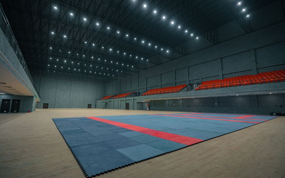 revêtements en dalles pour installations multisports